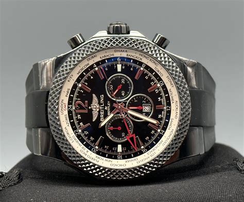 breitling bentley gmt m47362 midnight carbon